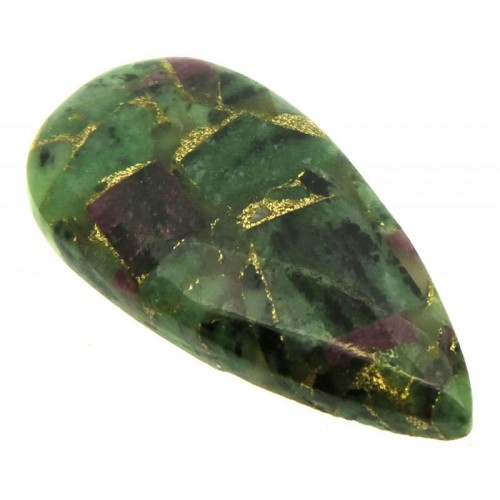 Teardrop 39x19mm Mohave Ruby Zoisite Cabochon 14