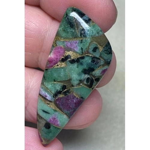 Freeform 44x19mm Mohave Ruby Zoisite Cabochon 15