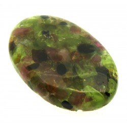 Oval 33x21mm Mohave Tourmaline Cabochon 07