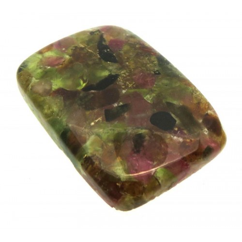 Rectangle 27x19mm Mohave Tourmaline Cabochon 12