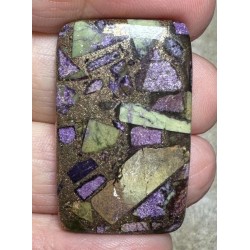 Rectangle 37x23mm Mohave Atlantasite Cabochon 06