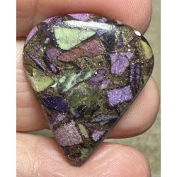 Teardrop 30x25mm Mohave Atlantasite Cabochon 26