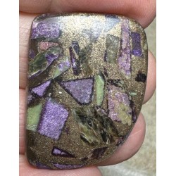 Freeform 37x26mm Mohave Atlantasite Cabochon 27