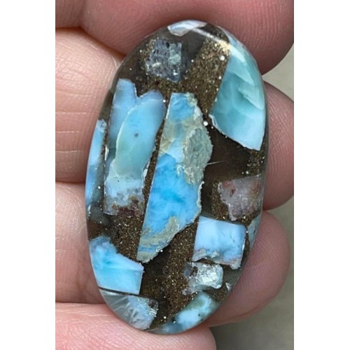Oval 35x20mm Mohave Larimar Cabochon 02