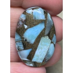 Oval 33x22mm Mohave Larimar Cabochon 03