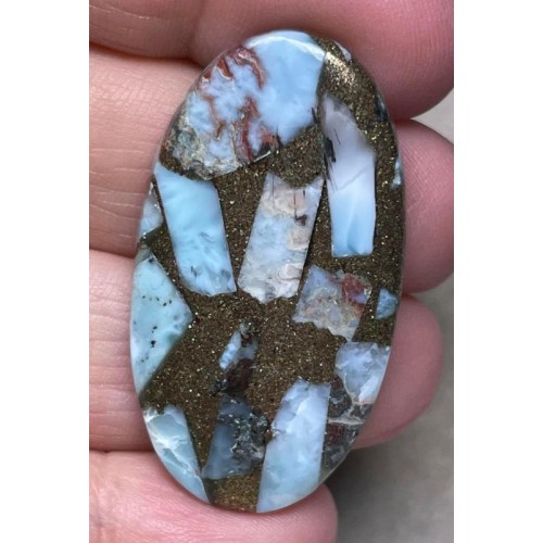 Oval 42x23mm Mohave Larimar Cabochon 05