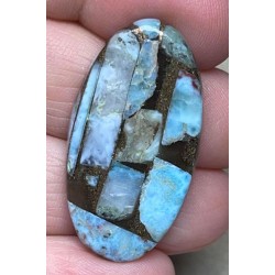 Oval 36x19mm Mohave Larimar Cabochon 06