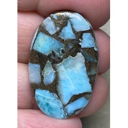 Oval 34x21mm Mohave Larimar Cabochon 07