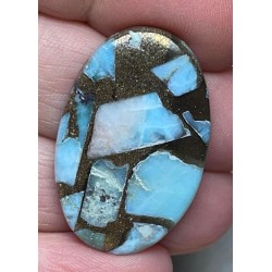 Oval 33x22mm Mohave Larimar Cabochon 09