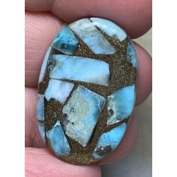 Oval 33x22mm Mohave Larimar Cabochon 10
