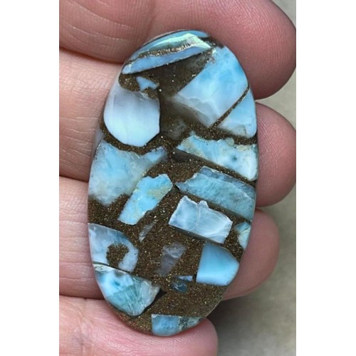Oval 46x25mm Mohave Larimar Cabochon 11