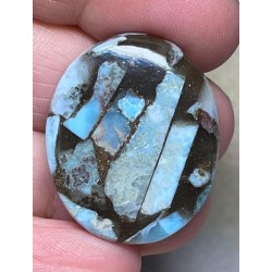 Oval 31x25mm Mohave Larimar Cabochon 13
