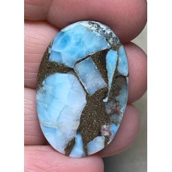 Oval 33x22mm Mohave Larimar Cabochon 14