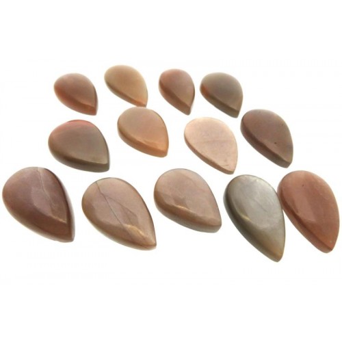 Single Teardrop 27mm to 30mm Long Chocolate Moonstone Cabochon
