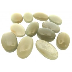 Single Oval 27mm to 31mm Long Grey Moonstone Cabochon