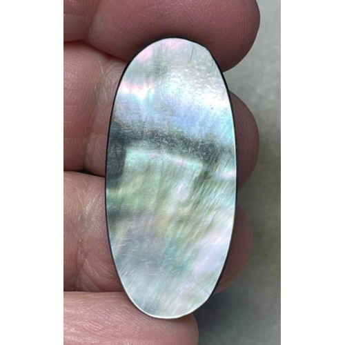 Oval 38x17mm Black Mother of Pearl Cabochon 35