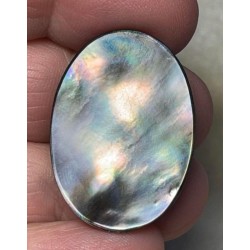 Oval 30x22mm Black Mother of Pearl Cabochon 38