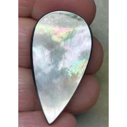 Teardrop 39x21mm Black Mother of Pearl Cabochon 42