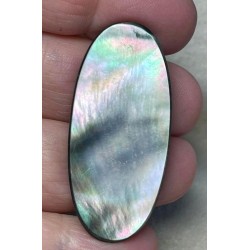 Oval 44x20mm Black Mother of Pearl Cabochon 45