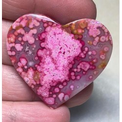 Heart 36x39mm Coloured Ocean Jasper Cabochon 03