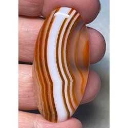 Oval 50x23mm Banded Onyx Cabochon 13