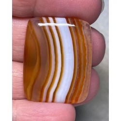 Rectangle 30x24mm Banded Onyx Cabochon 22