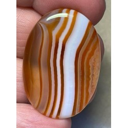 Oval 38x26mm Banded Onyx Cabochon 23