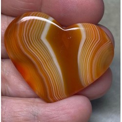 Heart 33x42mm Banded Onyx Cabochon 31