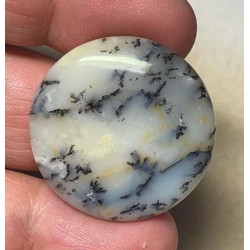 Round 30x30mm Dendritic Opal Cabochon 02