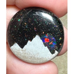 Round 25x25mm Aurora Opal Scene Cabochon 05