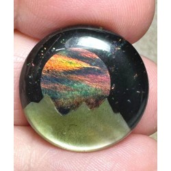 Round 22x22mm Aurora Opal Scene Cabochon 09