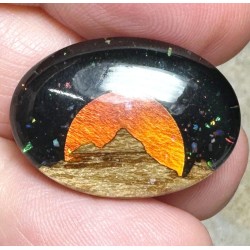 Oval 17x24mm Aurora Opal Scene Cabochon 17