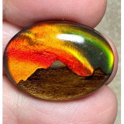 Oval 18x25mm Aurora Opal Scene Cabochon 20