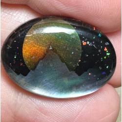 Oval 17x24mm Aurora Opal Scene Cabochon 28