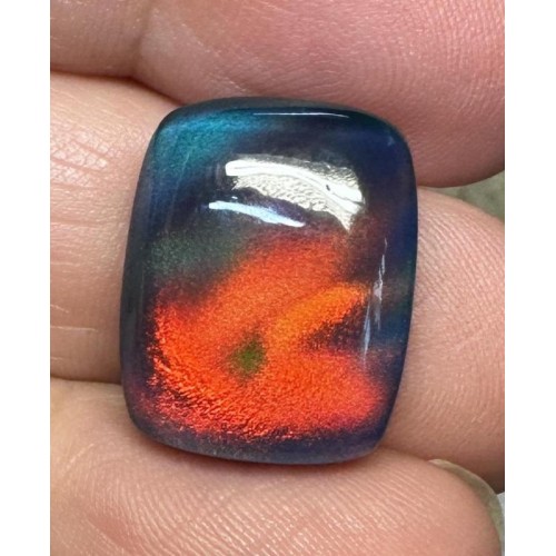 Rectangle 18x15mm Aurora Opal Cabochon 37