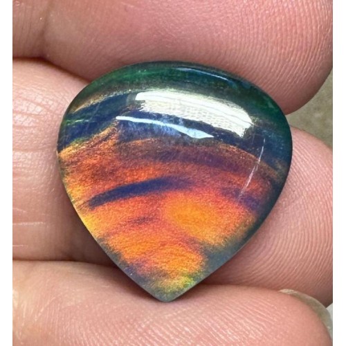 Teardrop 18x17mm Aurora Opal Cabochon 46