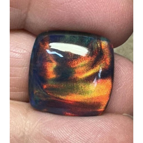 Square 17x17mm Aurora Opal Cabochon 51