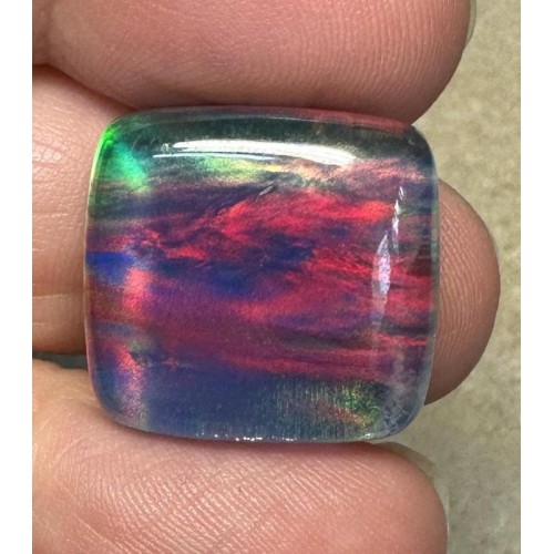 Rectangle 20x19mm Aurora Opal Cabochon 55