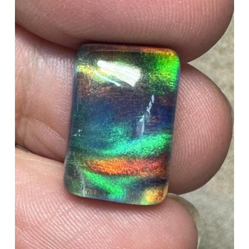 Rectangle 16x11mm Aurora Opal Cabochon 57