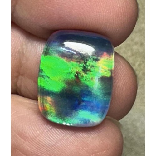 Rectangle 17x14mm Aurora Opal Cabochon 68