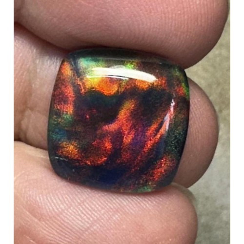 Square 16x16mm Aurora Opal Cabochon 69