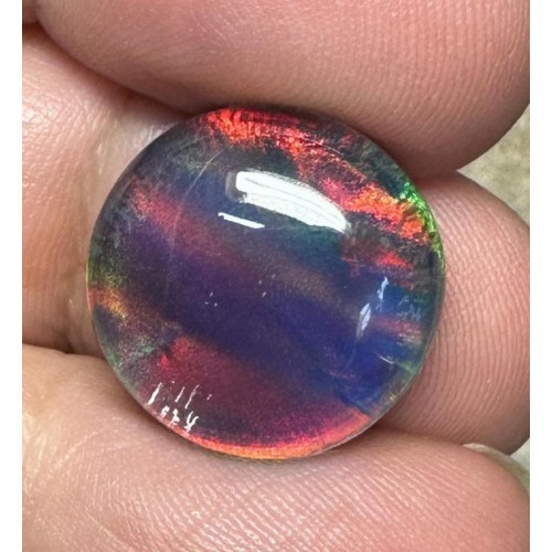 Round 16x16mm Aurora Opal Cabochon 70