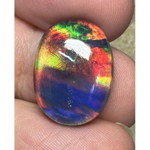 Oval 19x14mm Aurora Opal Cabochon 73