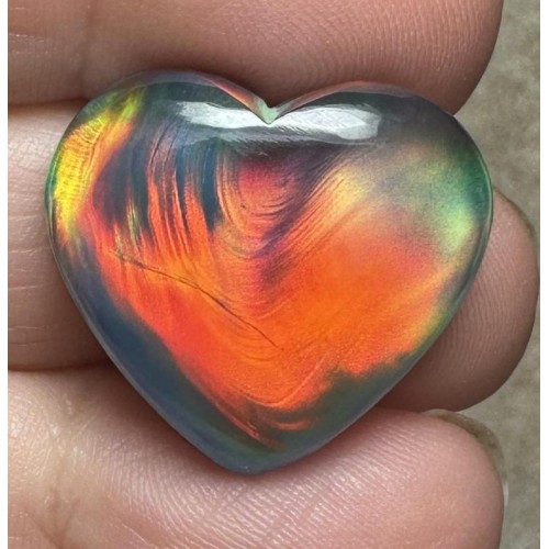 Heart 21x23mm Aurora Opal Cabochon 78