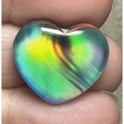 Heart 18x20mm Aurora Opal Cabochon 80