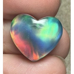 Heart 15x17mm Aurora Opal Cabochon 82