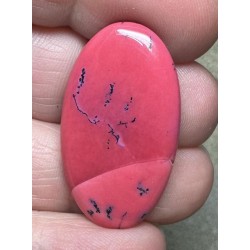 Oval 34x19mm Red Coloured Dendritic Opal Cabochon 98
