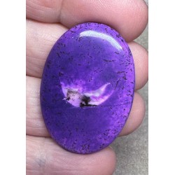 Oval 37x26mm Purple Coloured Dendritic Opal Cabochon 125