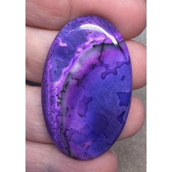 Oval 45x27mm Purple Coloured Dendritic Opal Cabochon 127