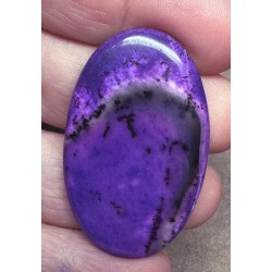 Oval 45x27mm Purple Coloured Dendritic Opal Cabochon 130